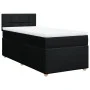 Single box spring bed with black fabric mattress by , Beds and slatted bases - Ref: Foro24-3286859, Price: 307,10 €, Discount: %