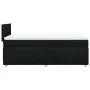 Single box spring bed with black fabric mattress by , Beds and slatted bases - Ref: Foro24-3286859, Price: 307,10 €, Discount: %