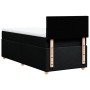 Single box spring bed with black fabric mattress by , Beds and slatted bases - Ref: Foro24-3286859, Price: 330,50 €, Discount: %