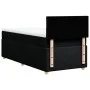 Single box spring bed with black fabric mattress by , Beds and slatted bases - Ref: Foro24-3286859, Price: 307,10 €, Discount: %