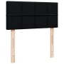 Single box spring bed with black fabric mattress by , Beds and slatted bases - Ref: Foro24-3286859, Price: 330,50 €, Discount: %