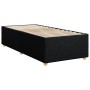 Single box spring bed with black fabric mattress by , Beds and slatted bases - Ref: Foro24-3286859, Price: 330,50 €, Discount: %