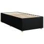 Single box spring bed with black fabric mattress by , Beds and slatted bases - Ref: Foro24-3286859, Price: 307,10 €, Discount: %
