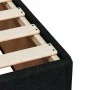 Single box spring bed with black fabric mattress by , Beds and slatted bases - Ref: Foro24-3286859, Price: 307,10 €, Discount: %