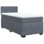 Single box spring bed with dark gray velvet mattress by , Beds and slatted bases - Ref: Foro24-3288770, Price: 342,04 €, Disc...