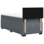 Single box spring bed with dark gray velvet mattress by , Beds and slatted bases - Ref: Foro24-3288770, Price: 334,46 €, Disc...