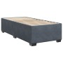 Single box spring bed with dark gray velvet mattress by , Beds and slatted bases - Ref: Foro24-3288770, Price: 334,46 €, Disc...