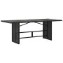 Garden table and chairs set, 7 pieces, with black PE rattan cushions. by , Garden sets - Ref: Foro24-3277141, Price: 967,43 €...