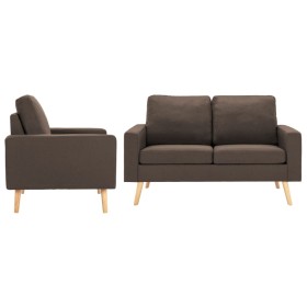 Brown fabric 2-piece sofa set by vidaXL, Sofas - Ref: Foro24-3056616, Price: 498,52 €, Discount: %