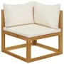 Garden furniture set, 6 pieces with cushions, solid acacia wood. by , Garden sets - Ref: Foro24-3098664, Price: 529,57 €, Dis...