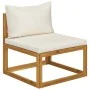 Garden furniture set, 6 pieces with cushions, solid acacia wood. by , Garden sets - Ref: Foro24-3098664, Price: 529,57 €, Dis...
