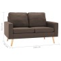 Brown fabric 2-piece sofa set by vidaXL, Sofas - Ref: Foro24-3056616, Price: 498,52 €, Discount: %