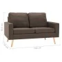 Brown fabric 2-piece sofa set by vidaXL, Sofas - Ref: Foro24-3056616, Price: 487,10 €, Discount: %