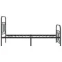 Bed frame with black metal headboard and footboard 90x190 cm by , Beds and slatted bases - Ref: Foro24-377127, Price: 85,39 €...