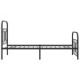 Estructura de cama con cabecero y estribo metal negro 90x190 cm de , Camas y somieres - Ref: Foro24-377127, Precio: 86,66 €, ...