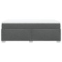 Cama box spring con colchón tela gris oscuro 90x190 cm