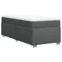 Cama box spring con colchón tela gris oscuro 90x190 cm de , Camas y somieres - Ref: Foro24-3285177, Precio: 330,57 €, Descuen...