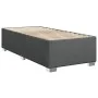 Box spring bed with dark gray fabric mattress 90x190 cm by , Beds and slatted bases - Ref: Foro24-3285177, Price: 330,58 €, D...