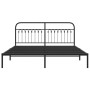 Bettgestell mit schwarzem Metallkopfteil 183x203 cm von , Betten und Lattenroste - Ref: Foro24-376604, Preis: 108,34 €, Rabat...