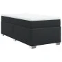 Box spring bed with black synthetic leather mattress 90x190 cm by , Beds and slatted bases - Ref: Foro24-3285189, Price: 322,...