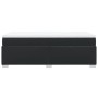 Box spring bed with black synthetic leather mattress 90x190 cm by , Beds and slatted bases - Ref: Foro24-3285189, Price: 313,...
