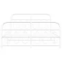 Estructura cama metal con cabecero y estribo blanco 150x200 cm de , Camas y somieres - Ref: Foro24-377186, Precio: 123,23 €, ...