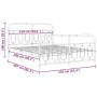 Estructura cama metal con cabecero y estribo blanco 150x200 cm de , Camas y somieres - Ref: Foro24-377186, Precio: 123,23 €, ...