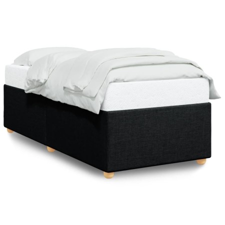 Black fabric bed frame 80x200 cm by , Beds and slatted bases - Ref: Foro24-3284689, Price: 118,10 €, Discount: %