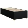 Estructura de cama de tela negro 80x200 cm de , Camas y somieres - Ref: Foro24-3284689, Precio: 116,70 €, Descuento: %