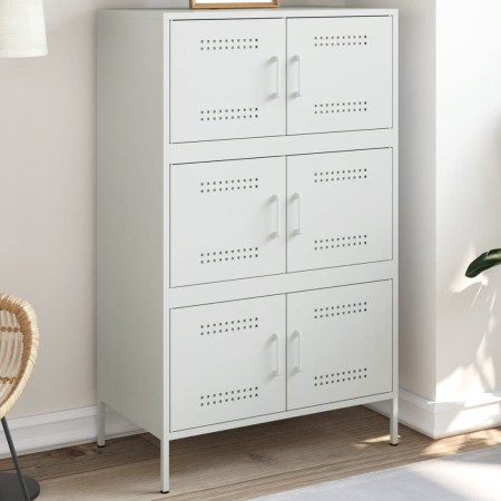 Weißer Stahlschrank 68x39x113 cm von , Sideboards - Ref: Foro24-842963, Preis: 151,99 €, Rabatt: %