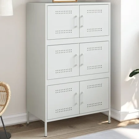 White steel sideboard 68x39x113 cm by , Sideboards - Ref: Foro24-842963, Price: 150,27 €, Discount: %