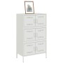 Weißer Stahlschrank 68x39x113 cm von , Sideboards - Ref: Foro24-842963, Preis: 151,99 €, Rabatt: %