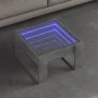 Coffee table with Infinity LED concrete gray 50x53x30 cm by , Coffee table - Ref: Foro24-847626, Price: 74,57 €, Discount: %