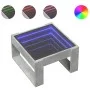 Coffee table with Infinity LED concrete gray 50x53x30 cm by , Coffee table - Ref: Foro24-847626, Price: 74,57 €, Discount: %