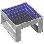 Coffee table with Infinity LED concrete gray 50x53x30 cm by , Coffee table - Ref: Foro24-847626, Price: 75,63 €, Discount: %