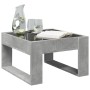 Coffee table with Infinity LED concrete gray 50x53x30 cm by , Coffee table - Ref: Foro24-847626, Price: 75,63 €, Discount: %