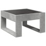 Coffee table with Infinity LED concrete gray 50x53x30 cm by , Coffee table - Ref: Foro24-847626, Price: 75,63 €, Discount: %
