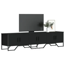 TV-Möbel aus schwarzem Ingenieurholz 180x34x41 cm von , TV-Möbel - Ref: Foro24-848589, Preis: 125,65 €, Rabatt: %