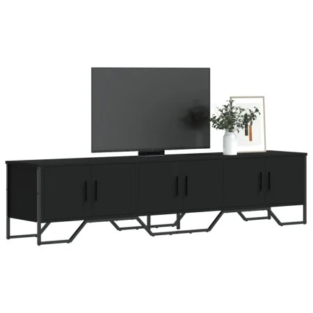 TV-Möbel aus schwarzem Ingenieurholz 180x34x41 cm von , TV-Möbel - Ref: Foro24-848589, Preis: 125,65 €, Rabatt: %