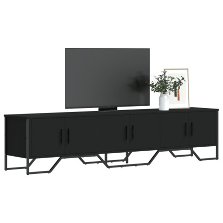 TV-Möbel aus schwarzem Ingenieurholz 180x34x41 cm von , TV-Möbel - Ref: Foro24-848589, Preis: 128,03 €, Rabatt: %