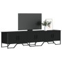 TV-Möbel aus schwarzem Ingenieurholz 180x34x41 cm von , TV-Möbel - Ref: Foro24-848589, Preis: 128,03 €, Rabatt: %