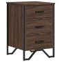 Mesita de noche madera de ingeniería marrón roble 40x41x60 cm de , Mesitas de noche - Ref: Foro24-848528, Precio: 71,63 €