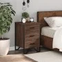 Engineered wood brown oak bedside table 40x41x60 cm by , Nightstands - Ref: Foro24-848528, Price: 70,59 €, Discount: %