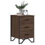 Mesita de noche madera de ingeniería marrón roble 40x41x60 cm de , Mesitas de noche - Ref: Foro24-848528, Precio: 71,63 €