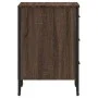 Engineered wood brown oak bedside table 40x41x60 cm by , Nightstands - Ref: Foro24-848528, Price: 70,59 €, Discount: %