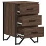 Engineered wood brown oak bedside table 40x41x60 cm by , Nightstands - Ref: Foro24-848528, Price: 70,59 €, Discount: %