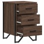 Mesita de noche madera de ingeniería marrón roble 40x41x60 cm de , Mesitas de noche - Ref: Foro24-848528, Precio: 71,63 €