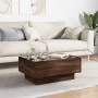 Center table and LED engineered wood in brown oak, 70x50x30 cm by , Coffee table - Ref: Foro24-847517, Price: 112,49 €, Disco...