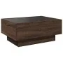 Mesa de centro y LED madera ingeniería marrón roble 70x50x30 cm de , Mesas de centro - Ref: Foro24-847517, Precio: 112,49 €, ...