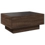 Mesa de centro y LED madera ingeniería marrón roble 70x50x30 cm de , Mesas de centro - Ref: Foro24-847517, Precio: 114,13 €, ...